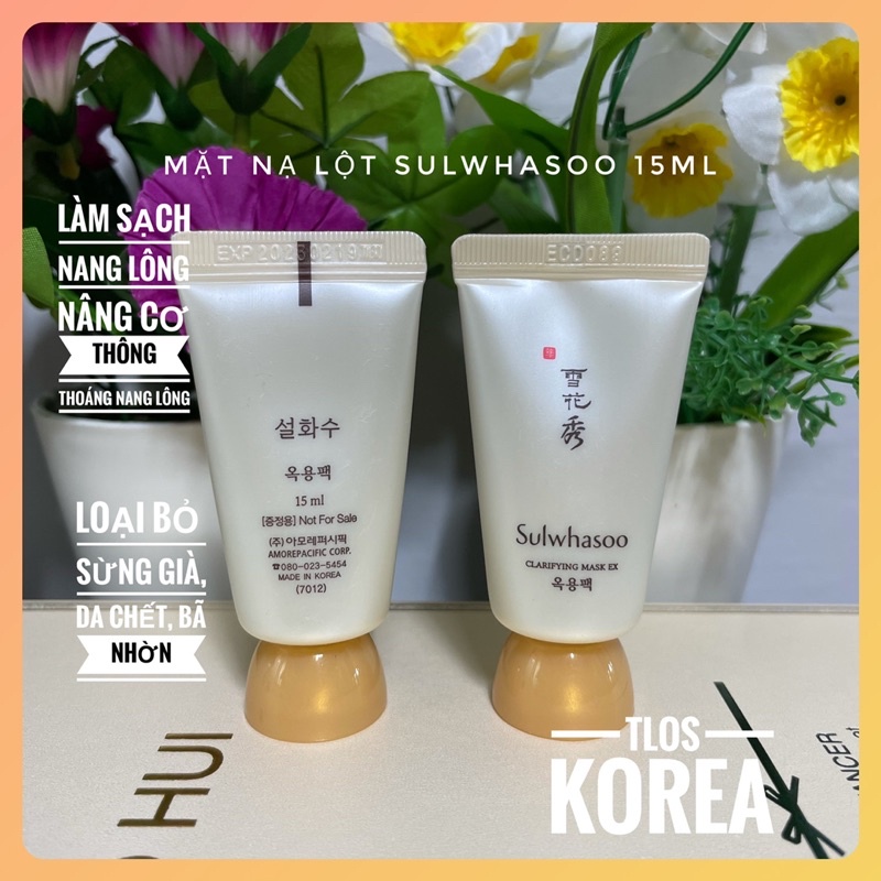 [Date 2023.02] Sulwhasoo Mặt Nạ Lột Loại Bỏ Tế Chết Bào Làm Sáng Da Sulwhasoo Clarifying Mask 15ml