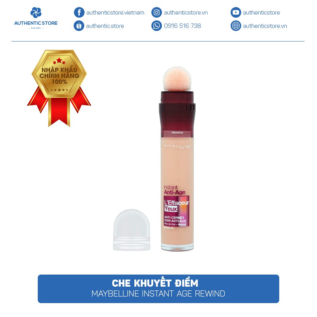 Kem Che Khuyết Điểm Maybelline Instant Age Rewind 6ml