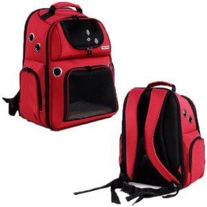 Balo vận chuyển thú cưng TRUSTIE  BACKPACK CARRIER (RED) (38x 25x 45cm)