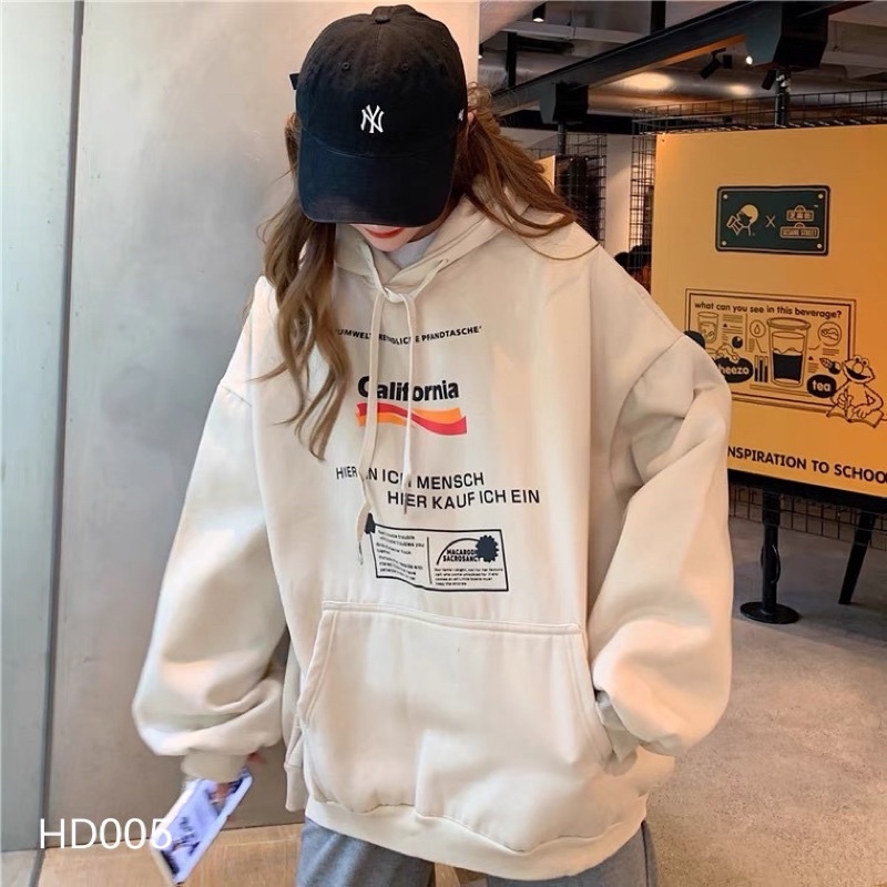 Áo hoodie in chữ CALIFORNIA tinh tế - HD005 PHONUi