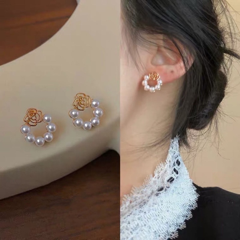 MANYUE Bông tai mạ bạc 925 nhiều kiểu dáng tùy chọn đơn giản thời trang phong cách Hàn Quốc cho nữ