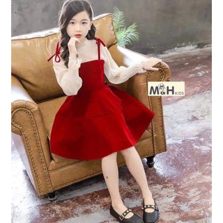 Set đầm tiểu thư sang chảnh cho bé