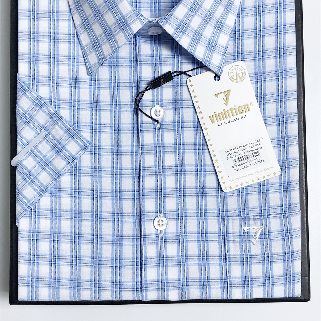 Áo sơ mi ngắn tay dáng suông Vĩnh Tiến 295 - G156 | BigBuy360 - bigbuy360.vn