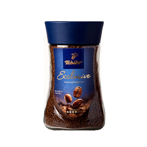 Cà phê hòa tan Tchibo Exclusive fine well balanced lọ 100g