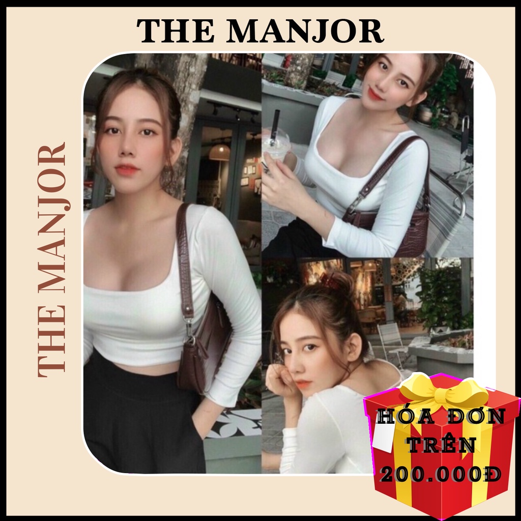 Áo nữ Croptop Tay Dài Đan Chéo Lưng Có Mút Ngực | áo dây cột nữ 🔥By steven.factory