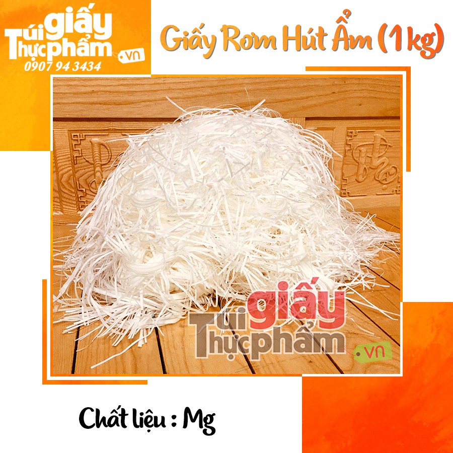 1kg Giấy Rơm Hút Ẩm Lót Hộp Quà (Mg) - 3mm cắt đều