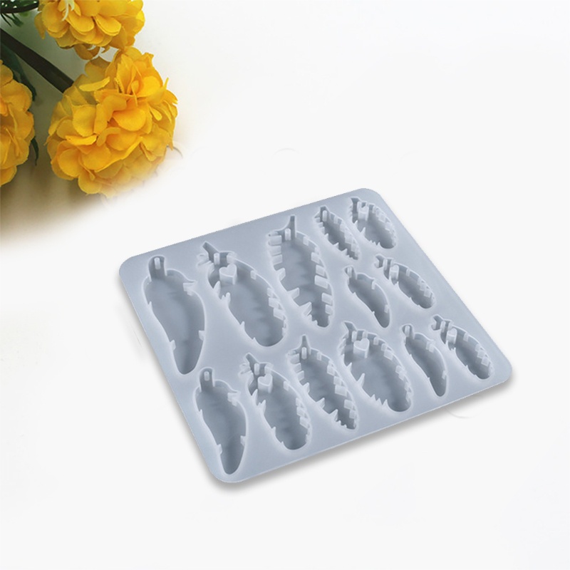 Khuôn Silicone Hình Lông Vũ / Chuông Gió / Móc Khóa DIY