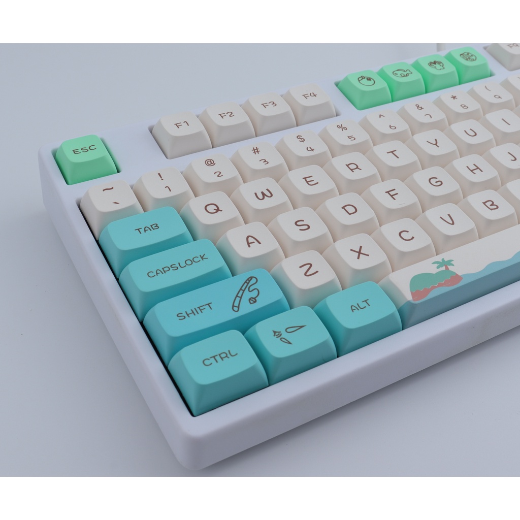 Các keycaps Animal Crossing, keycap PBT XDA 141 phím thăng hoa cho bàn phím cơ Cherry MX / bàn phím cơ chơi game