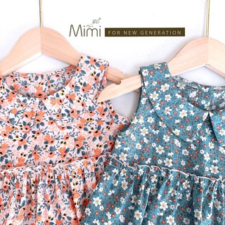 Váy ba lỗ hoa 2 màu (hồng - xanh)