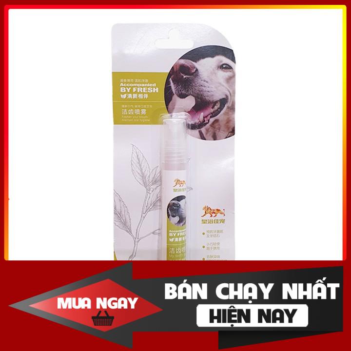 Xịt Thơm Miệng Vệ Sinh Răng Miệng Chó Mèo FRESH FRIEND 14 ml #Tintin Pet Store