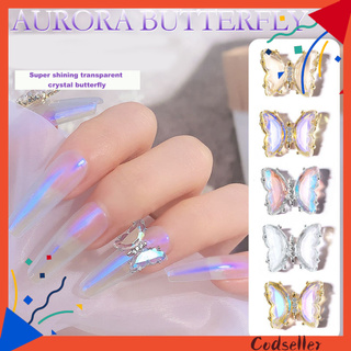 [Hàng mới về] Phụ Kiện Trang Trí Móng Tay Hình Bướm 3D Xinh Xắn