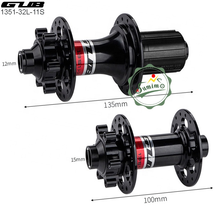 Đùm xe đạp - Hub GUB 1351 32 lỗ thắng dĩa - Cối thả 11 Speed - Chính hãng