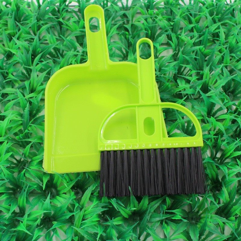 Doremiu- Bộ Xẻng hót phân kèm chổi dùng hót phân chó mèo - Dụng cụ Hót rác mini 17cm