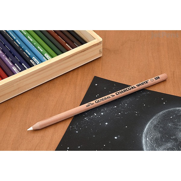 Bút Chì Than Trắng General's Charcoal White #558