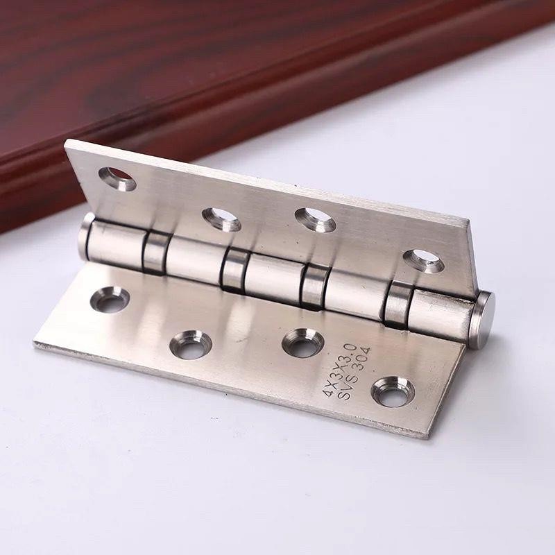 Bản lề bằng thép không gỉ 4 icnh dày 3mm/ 2.5mm.