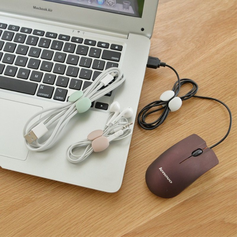 Giao hàng nhanh chóng: quản lý cáp cáp khóa lưu trữ cáp silicon cho quản lý cáp / cáp sạc tai nghe