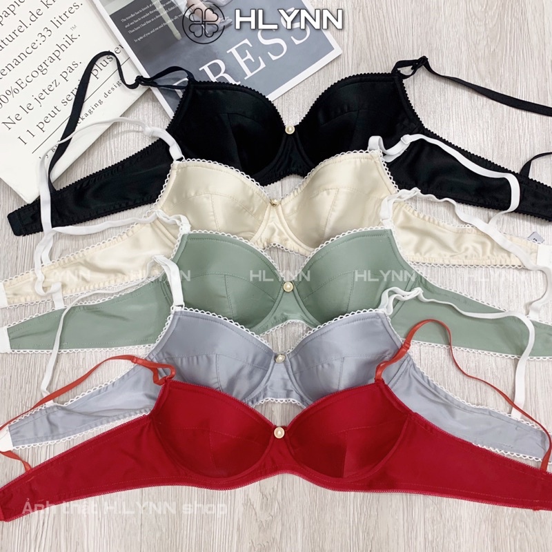 Bộ đồ lót lụa satin có gọng mút nhiều màu m150 | BigBuy360 - bigbuy360.vn