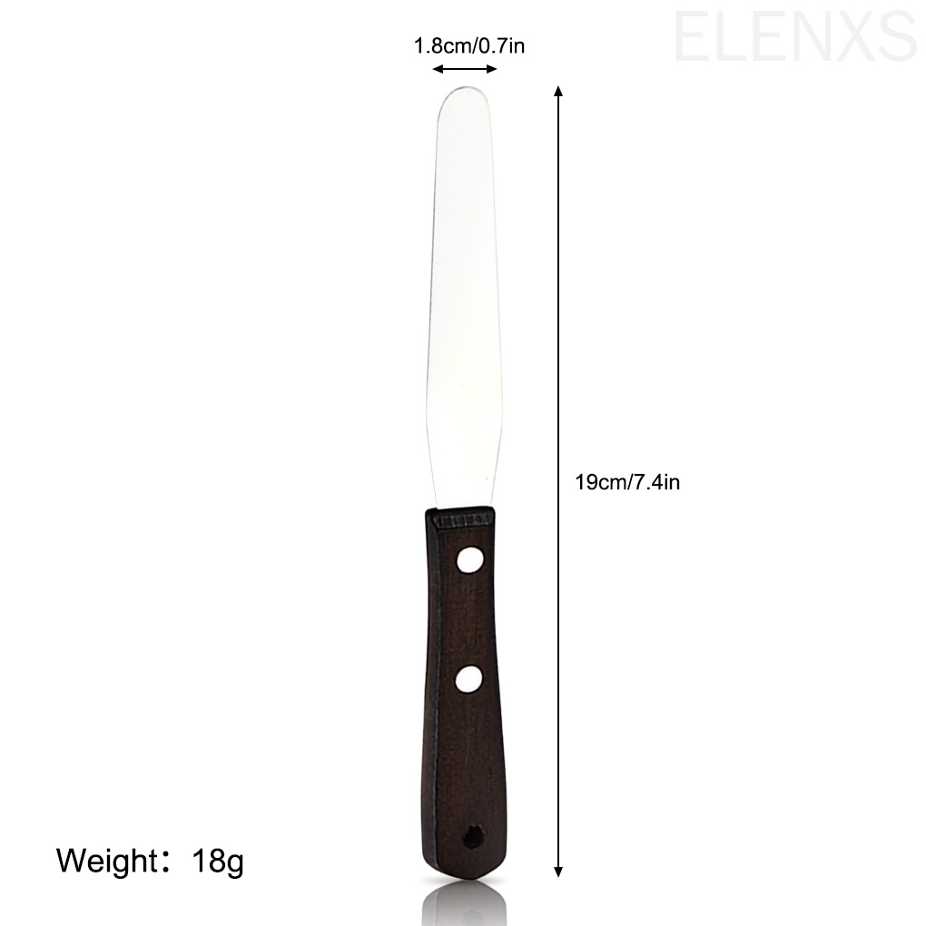 Dụng cụ phết kem bằng gỗ chống trượt dùng trang trí bánh thủ công tiện dụng cho nhà bếp