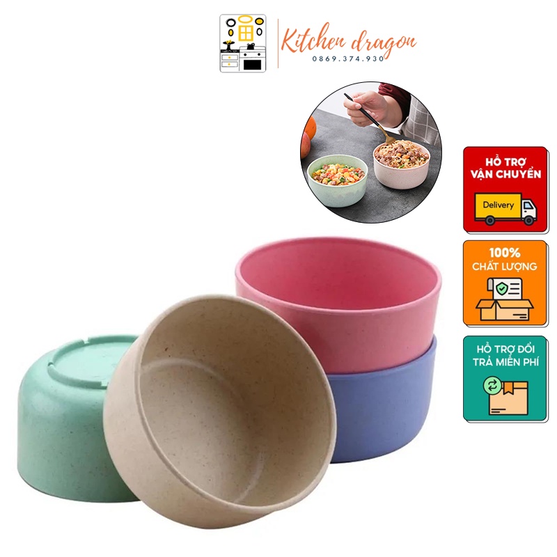 Bát Chén Ăn Cơm Gia Đình Chất Liệu LÚA MẠCH An Toàn-LO-131