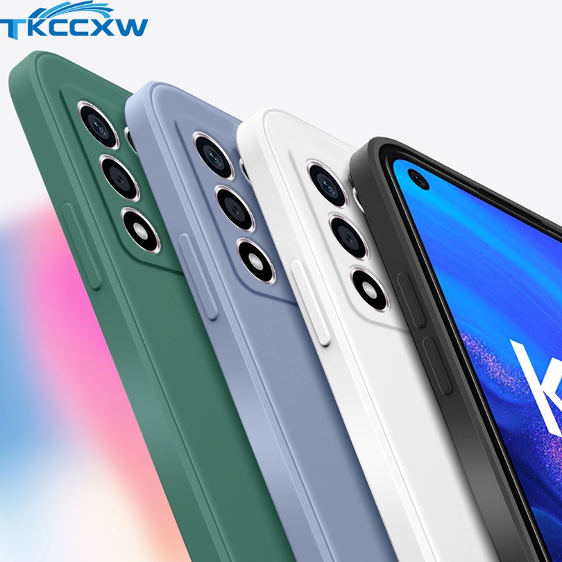 Ốp điện thoại viền silicon dẻo khung vuông sang trọng cho Realme 8i C25Y C21Y Q3T Q3S Narzo 30