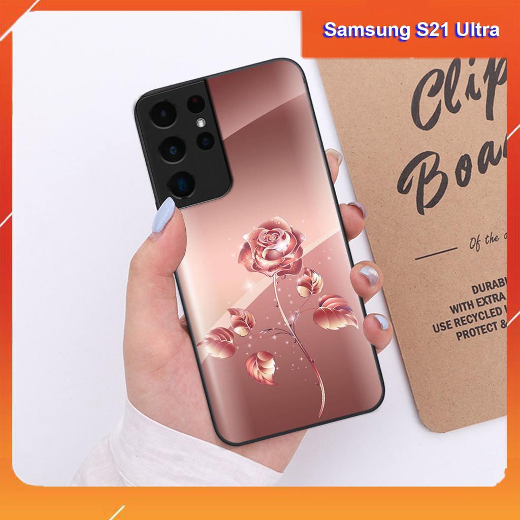 Ốp lưng Samsung S21 ULTRA hình hình hoa, thiên nga, đẹp thời trang - CAO CẤP - SANG TRỌNG