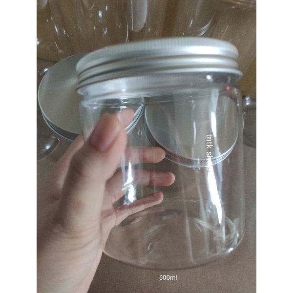 hủ nhựa nắp nhôm 600ml