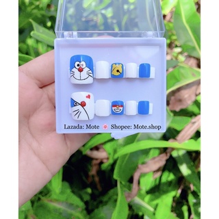 Nailbox-Móng úp chân thiết kế Doraemon- kèm keo và dũa