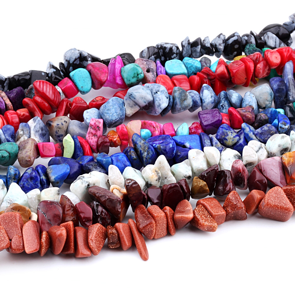 St.kunkka 1dây / 16 inch Hạt đá màu tự nhiên để làm đồ trang sức vòng đeo tay thủ công