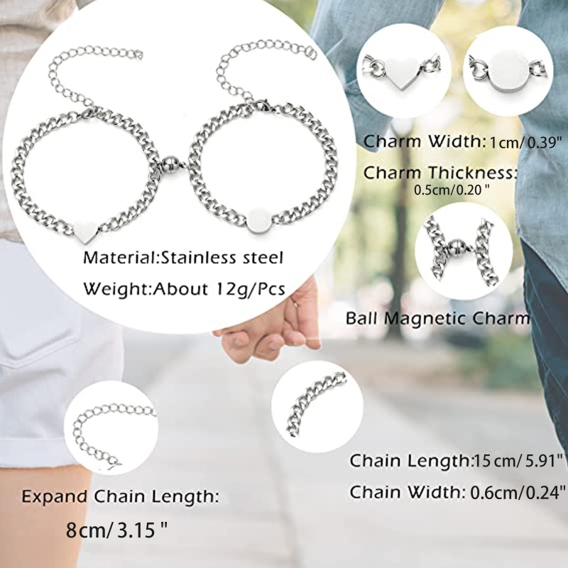 Set 2 Vòng Tay Chuỗi Hạt Thời Trang Cho Cặp Đôi