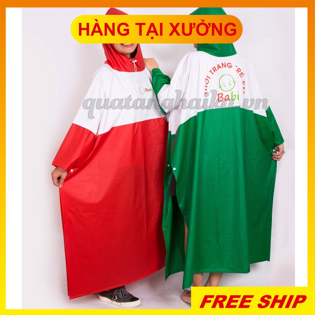 Áo mưa nhựa Cánh dơi - Áo mưa VẢI DÙ/NHỰA PVC - hàng QC xuất dư.