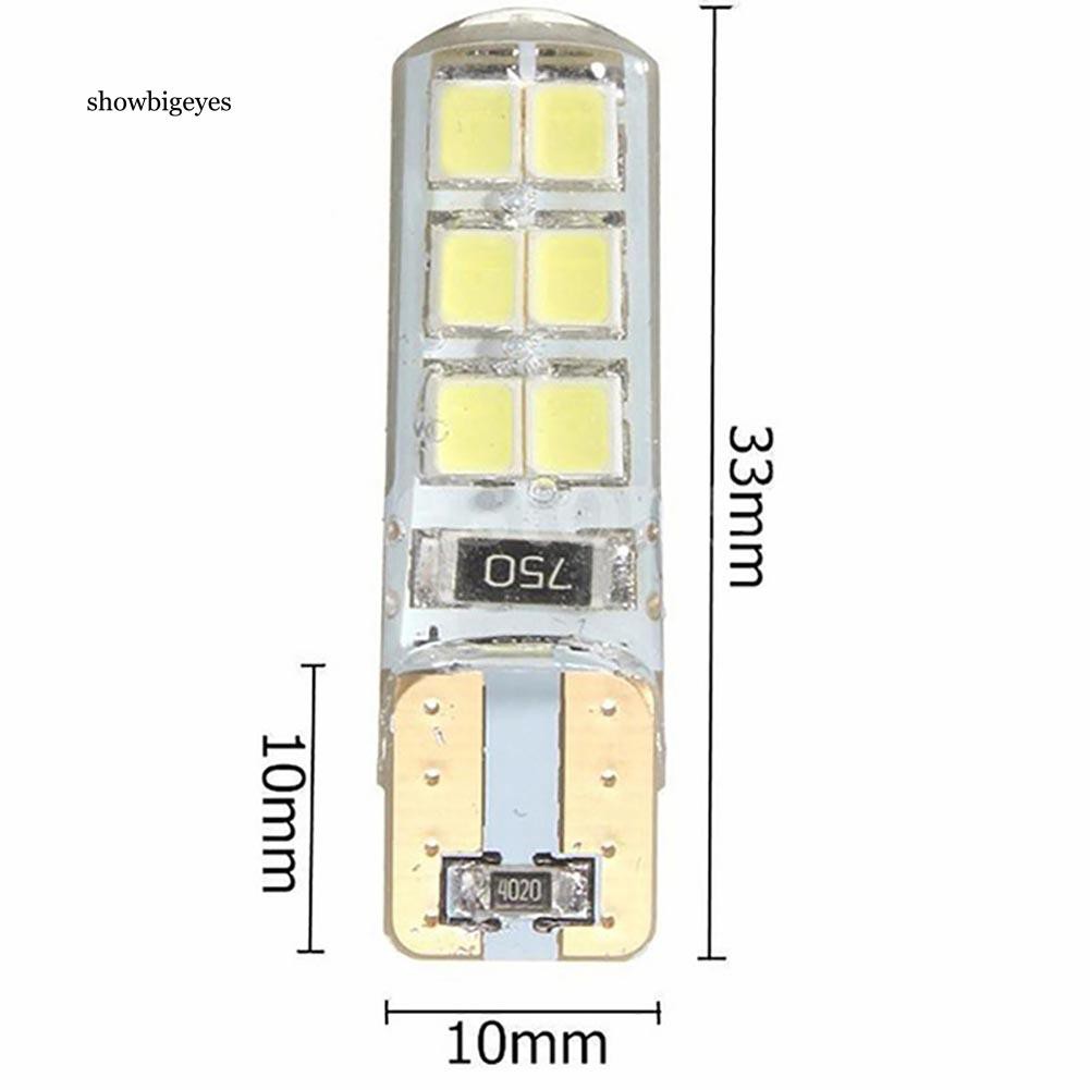 Bộ 10 bóng đèn T10 194 W5W COB 2835 SMD 12 bóng siêu sáng chuyên dùng cho xe hơi