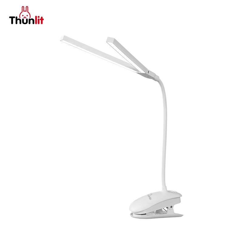 Đèn kẹp đầu đôi Thunlit 2000mAh USB có thể sạc lại vô cấp 3 nhiệt độ màu
