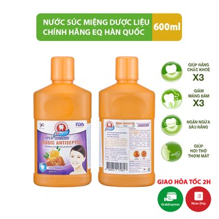 Nước súc miệng Dược Liệu Hàn Quốc EQ Tech làm sạch mảng bám cho bạn hơi thở thơm mát suốt cả ngày