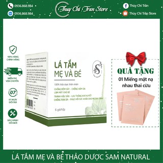 LÁ TẮM MẸ VÀ BÉ SAM NATURAL HỘP 6 GÓI