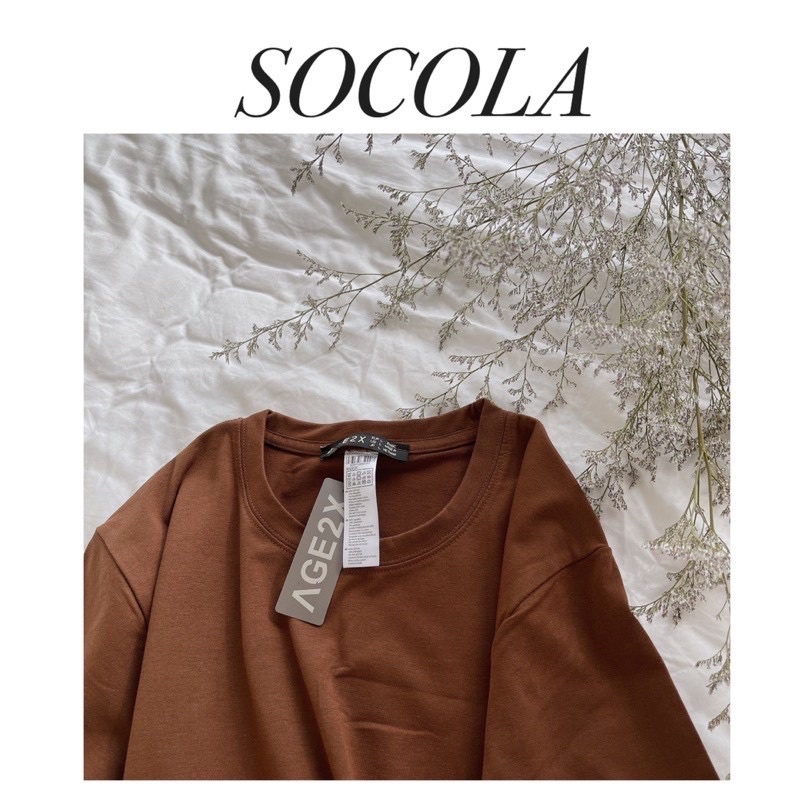 ÁO PHÔNG TRƠN ĐỐM AGE2X NAM NỮ