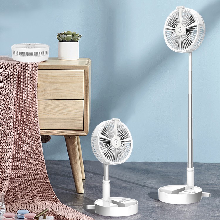 QUẠT TÍCH ĐIỆN PHUN SƯƠNG GẤP GỌN TÍCH HỢP ĐÈN NGỦ  VÀ  SẠC ĐIỆN THOẠI CỰC TIỆN LỢI QH9 | BigBuy360 - bigbuy360.vn