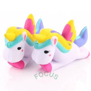 Đồ Chơi Xốp Squishy Giảm Stress Hình Kỳ Lân Hoạt Hình Dễ Thương Cho Bé 12cm