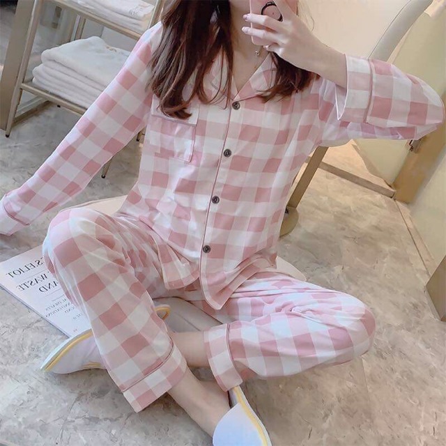 Bộ ngủ pizama hàng quảng châu đóng túi zip xịn