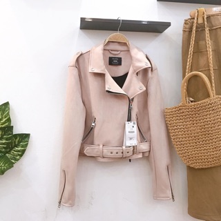 Áo da lộn hoạ tiết