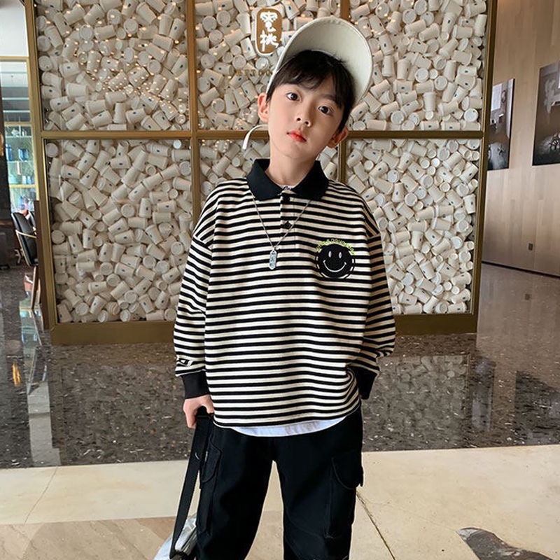 Áo sweater AMILA kẻ sọc phong cách Hàn Quốc mới cho bé trai