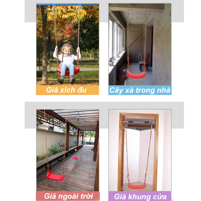 Xích Đu Trẻ Em Thiết Kế Chống Trượt Chống Lật, Chịu Lực Tốt, Tập Luyện Sự Thăng Bằng, Dễ Dàng Tháo Lắp