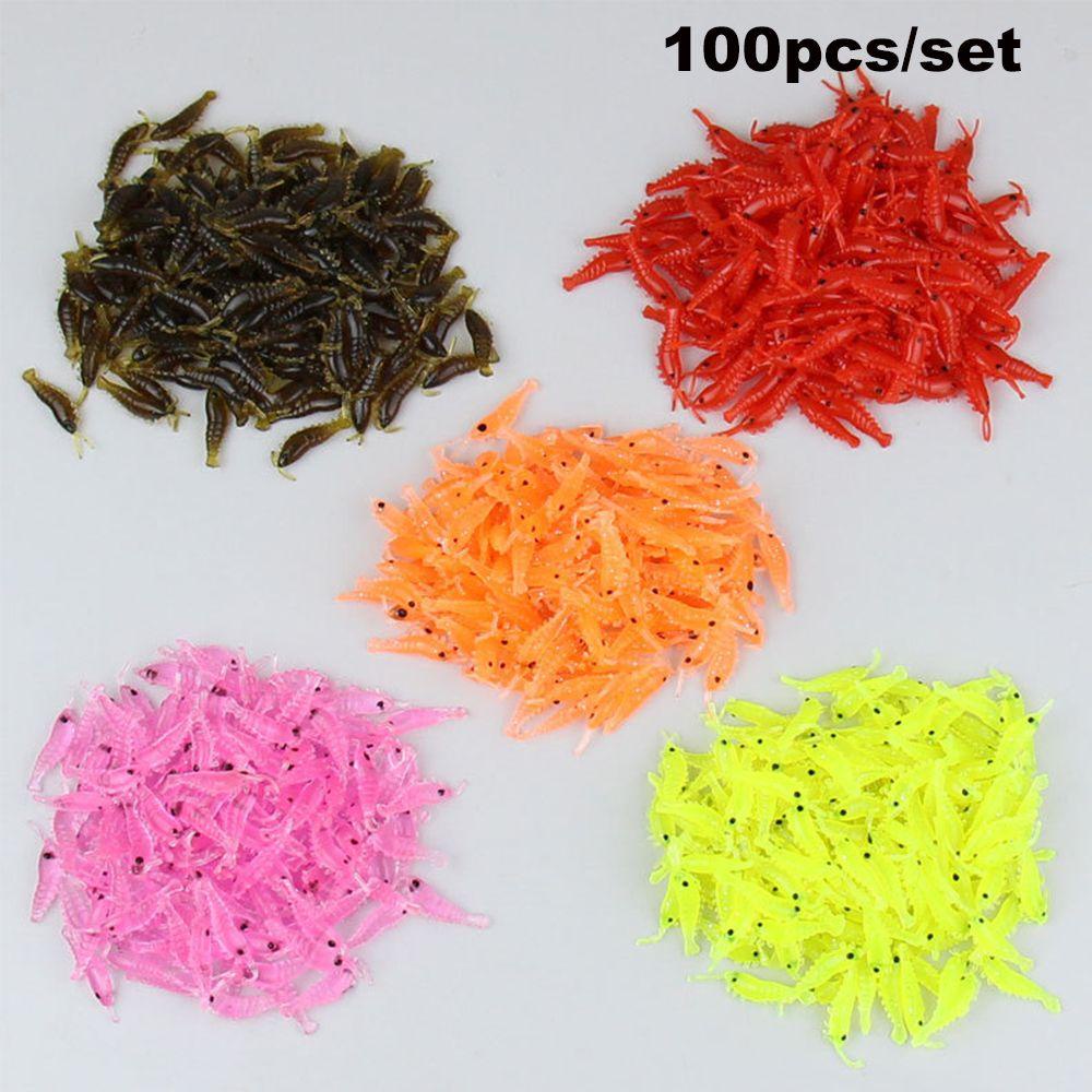 Mồi Câu Cá Silicone Hình Con Tôm Phát Quang 2.8cm