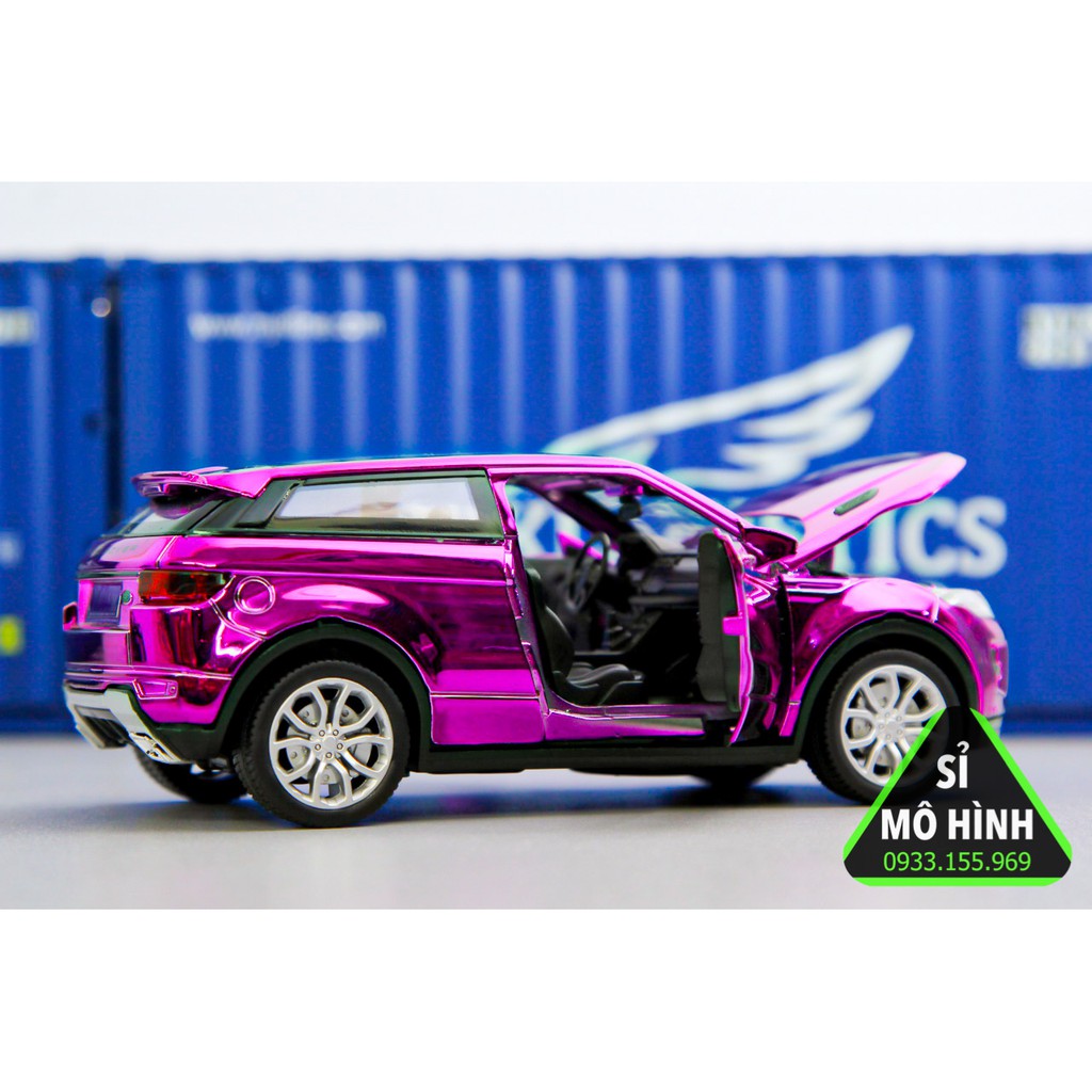 [ Sỉ Mô Hình ] Xe mô hình Range Rover Evoque 1:32 Crom tím