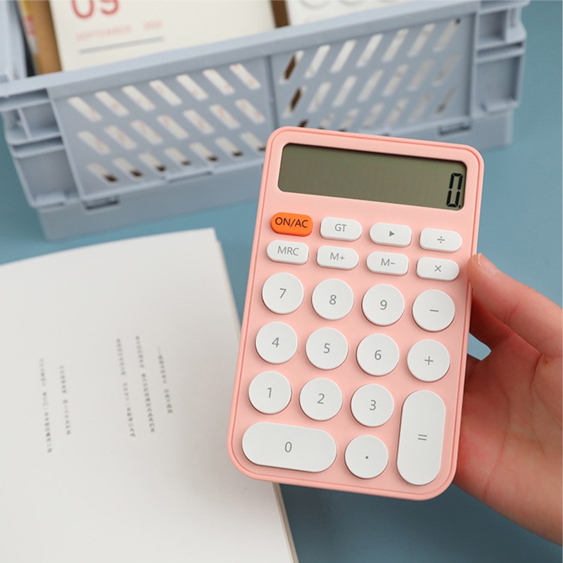 Máy Tính Xách Tay 12 Chữ Số Nhiều Màu Sắc Cho Học Sinh / Văn Phòng