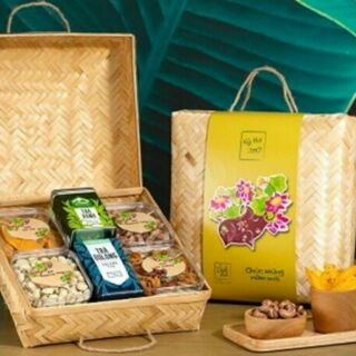 Hộp đựng quà bằng tre sang trọng