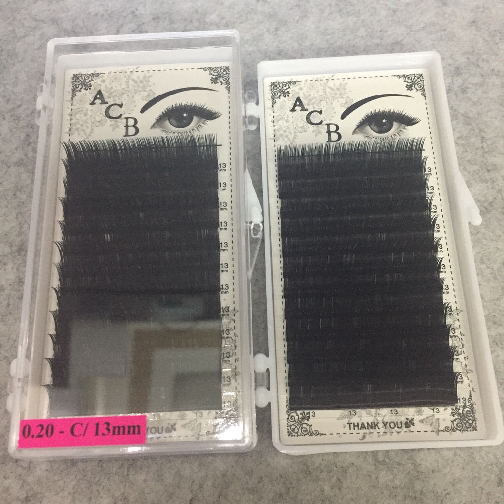 Mi khay dày 0.18 -0.20 độ cong C D Đức Eyelash