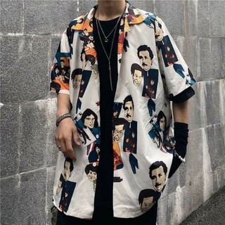 Áo sơ mi tay lỡ from rộng Unisex