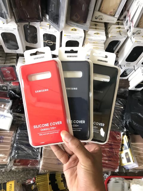 Ốp silicon cover chống bẩn Samsung S10 plus nhiều màu