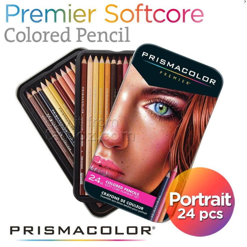 - Bộ Màu Da 24 Cây Chì Màu Prismacolor Premier, Hộp Thiếc