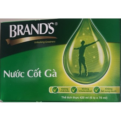 Nước Cốt Gà Brand's 70ml xuất xứ Thái Lan bộ 6 hũ- PP Sâm Yến 3A